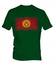 Kyrgyzstan Distressed Flag Mens T-Shirt