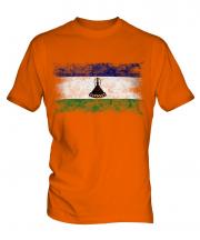 Lesotho Distressed Flag Mens T-Shirt