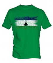 Lesotho Distressed Flag Mens T-Shirt