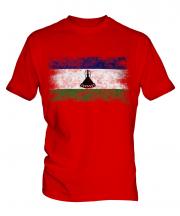 Lesotho Distressed Flag Mens T-Shirt