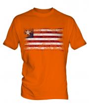 Liberia Distressed Flag Mens T-Shirt