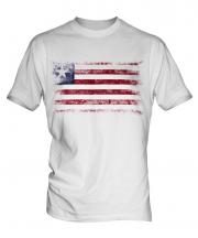 Liberia Distressed Flag Mens T-Shirt