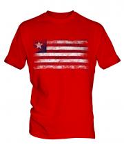 Liberia Distressed Flag Mens T-Shirt