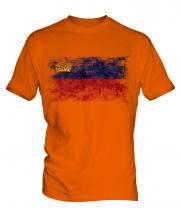 Liechtenstein Distressed Flag Mens T-Shirt