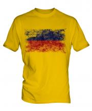 Liechtenstein Distressed Flag Mens T-Shirt