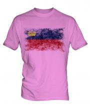 Liechtenstein Distressed Flag Mens T-Shirt