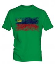 Liechtenstein Distressed Flag Mens T-Shirt