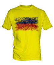 Liechtenstein Distressed Flag Mens T-Shirt