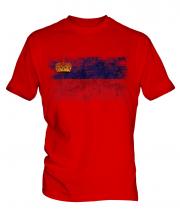 Liechtenstein Distressed Flag Mens T-Shirt