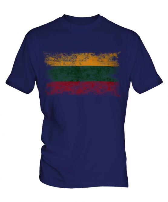 Lithuania Distressed Flag Mens T-Shirt