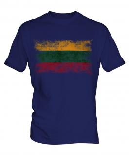 Lithuania Distressed Flag Mens T-Shirt