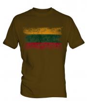 Lithuania Distressed Flag Mens T-Shirt