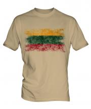 Lithuania Distressed Flag Mens T-Shirt