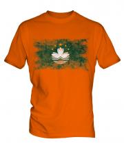 Macau Distressed Flag Mens T-Shirt