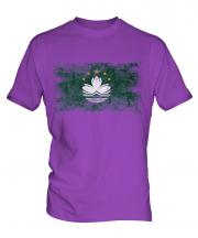 Macau Distressed Flag Mens T-Shirt