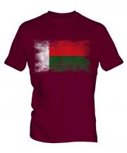 Madagascar Distressed Flag Mens T-Shirt