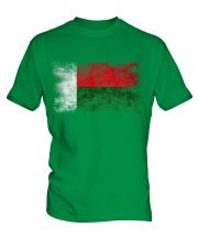 Madagascar Distressed Flag Mens T-Shirt