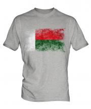 Madagascar Distressed Flag Mens T-Shirt