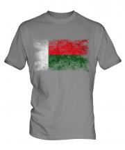Madagascar Distressed Flag Mens T-Shirt