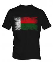Madagascar Distressed Flag Mens T-Shirt