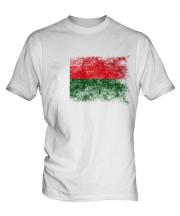 Madagascar Distressed Flag Mens T-Shirt