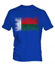 Madagascar Distressed Flag Mens T-Shirt
