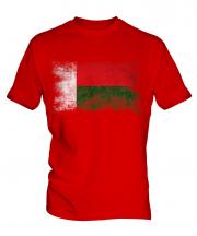 Madagascar Distressed Flag Mens T-Shirt