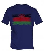 Malawi Distressed Flag Mens T-Shirt