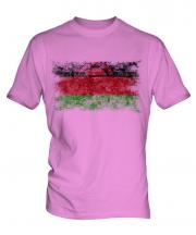Malawi Distressed Flag Mens T-Shirt