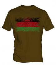 Malawi Distressed Flag Mens T-Shirt