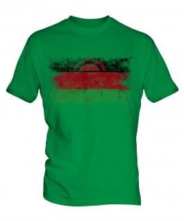Malawi Distressed Flag Mens T-Shirt