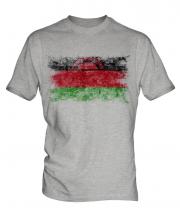 Malawi Distressed Flag Mens T-Shirt