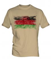 Malawi Distressed Flag Mens T-Shirt