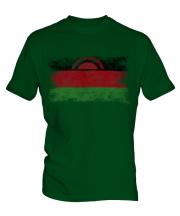 Malawi Distressed Flag Mens T-Shirt
