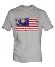 Malaysia Distressed Flag Mens T-Shirt