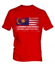 Malaysia Distressed Flag Mens T-Shirt