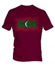 Maldives Distressed Flag Mens T-Shirt