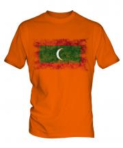 Maldives Distressed Flag Mens T-Shirt