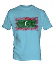 Maldives Distressed Flag Mens T-Shirt