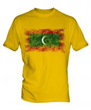 Maldives Distressed Flag Mens T-Shirt