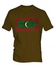 Maldives Distressed Flag Mens T-Shirt