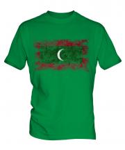 Maldives Distressed Flag Mens T-Shirt