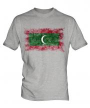 Maldives Distressed Flag Mens T-Shirt
