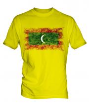 Maldives Distressed Flag Mens T-Shirt