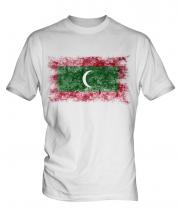 Maldives Distressed Flag Mens T-Shirt