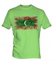 Maldives Distressed Flag Mens T-Shirt