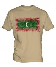 Maldives Distressed Flag Mens T-Shirt