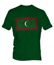 Maldives Distressed Flag Mens T-Shirt