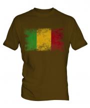 Mali Distressed Flag Mens T-Shirt