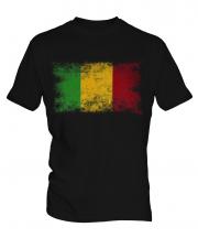 Mali Distressed Flag Mens T-Shirt